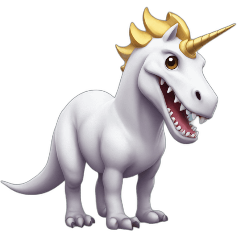 unicorn t-rex emoji