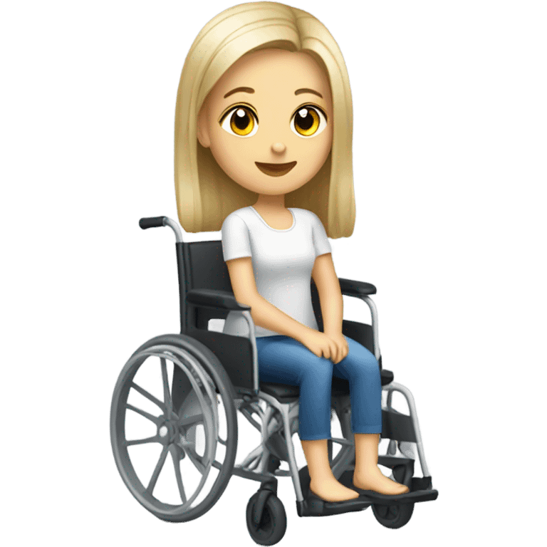 Poland Girl in a wheelchair  emoji