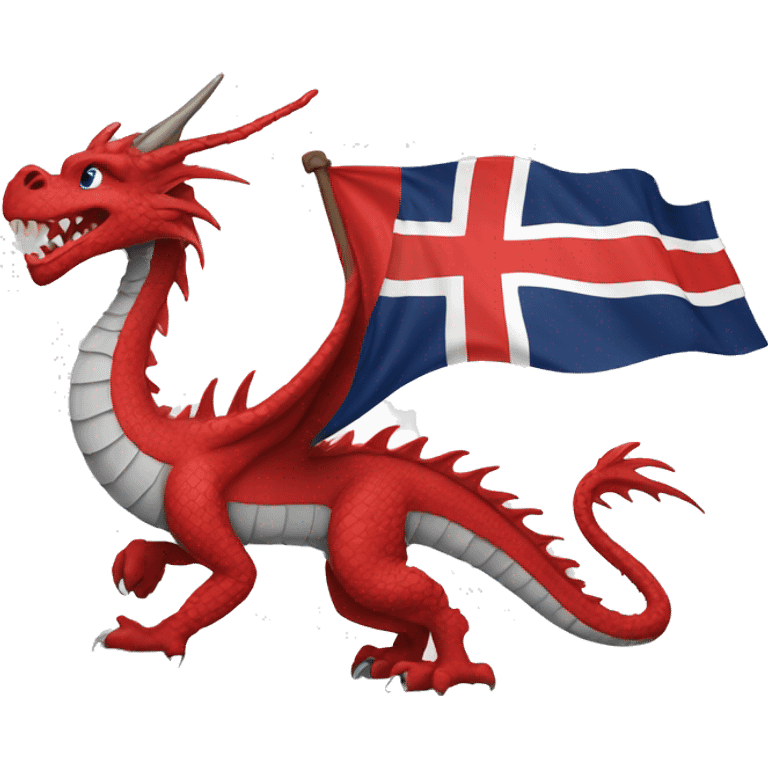 Dragon of the flag of Norway emoji