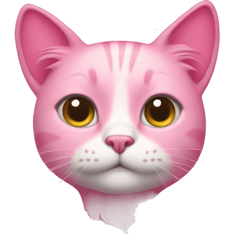 Pink cat emoji