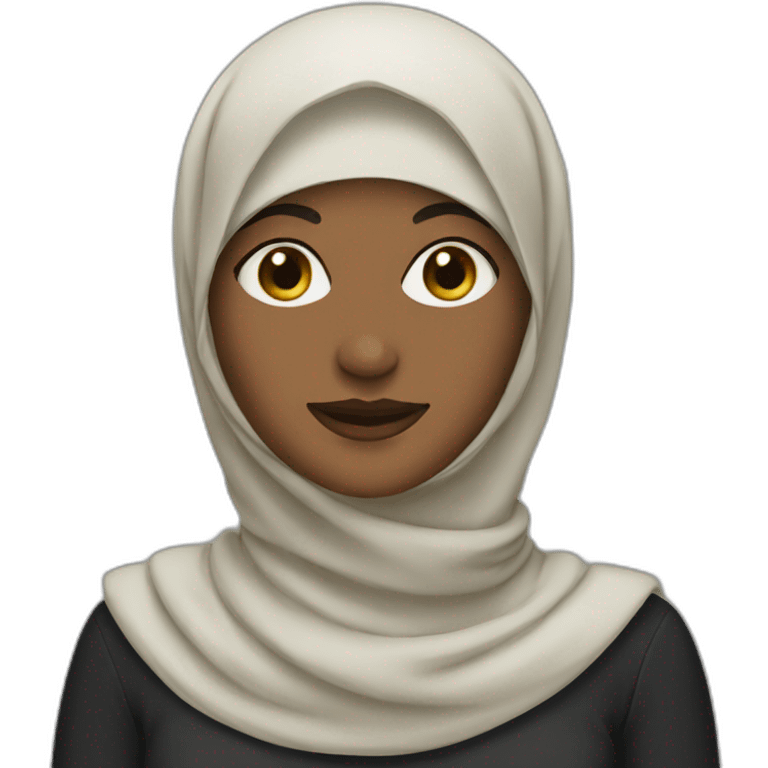 Woman with a hijab emoji