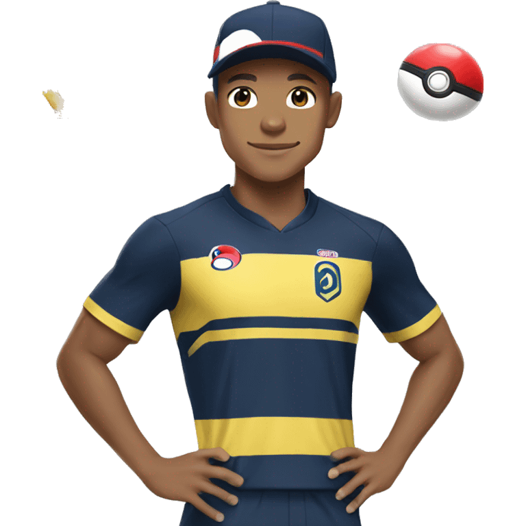 mbappé as pokemon master  emoji