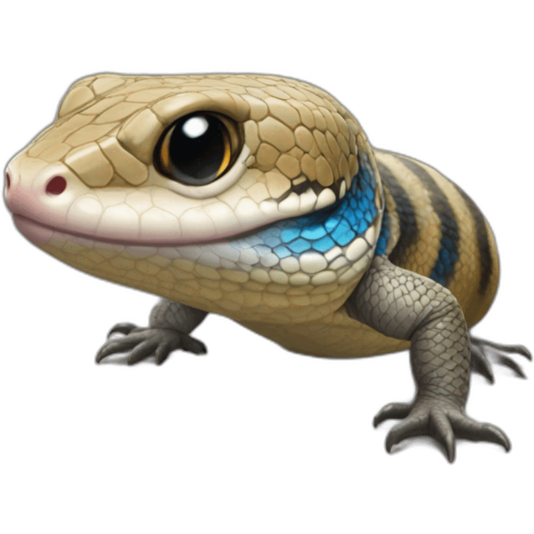 blue tongue skink emoji