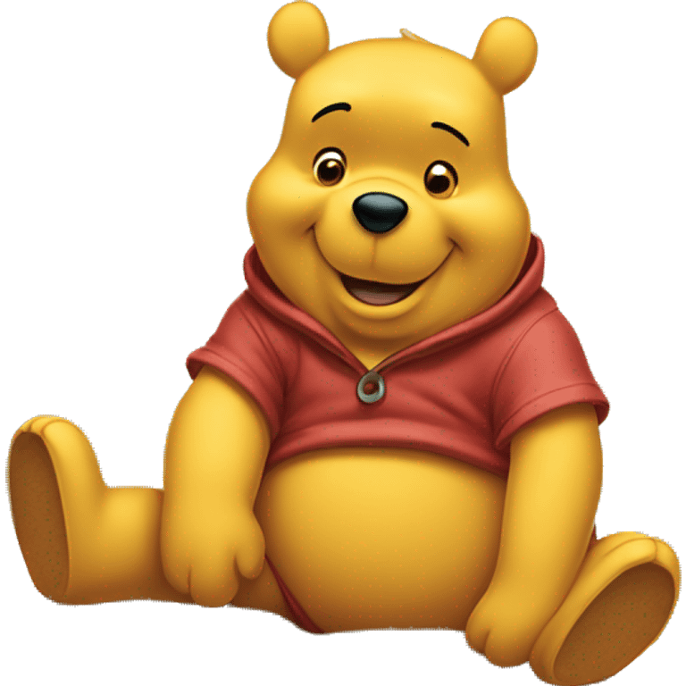 Winnie the Pooh with German  emoji