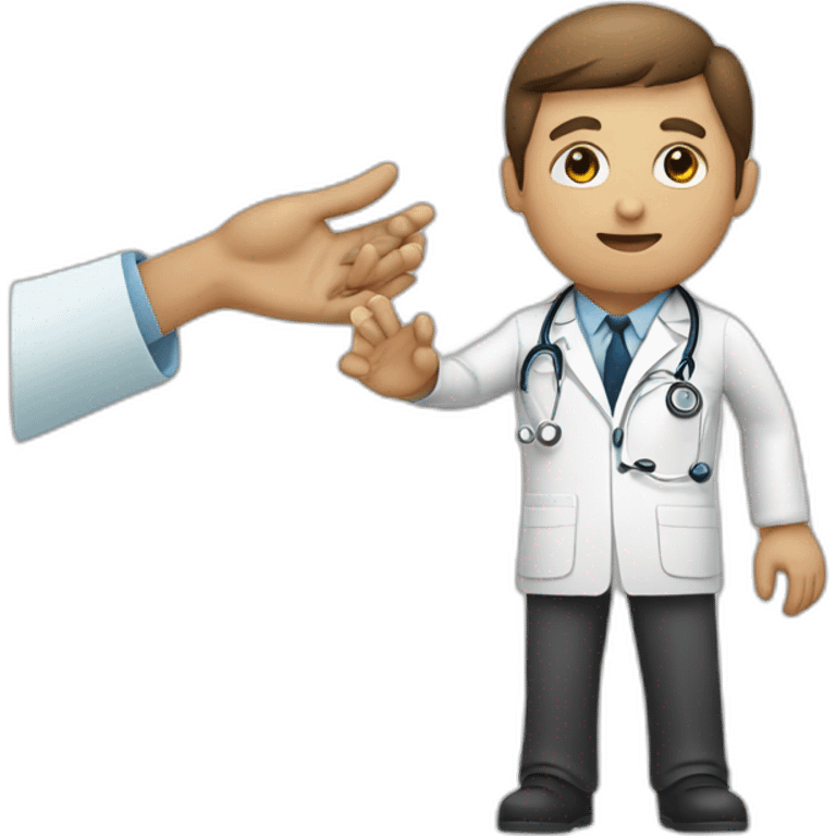 Doctor tipping hand emoji