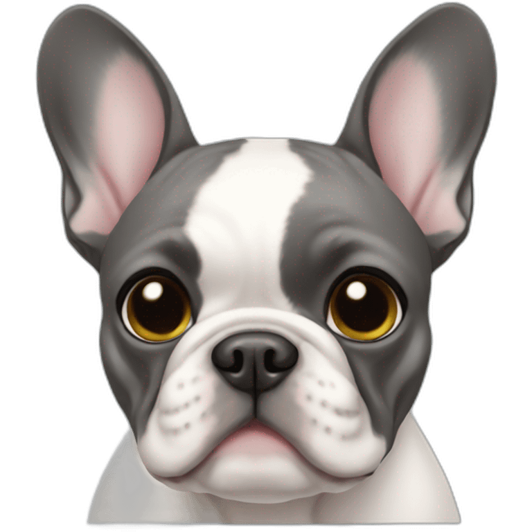 french bulldog blue emoji