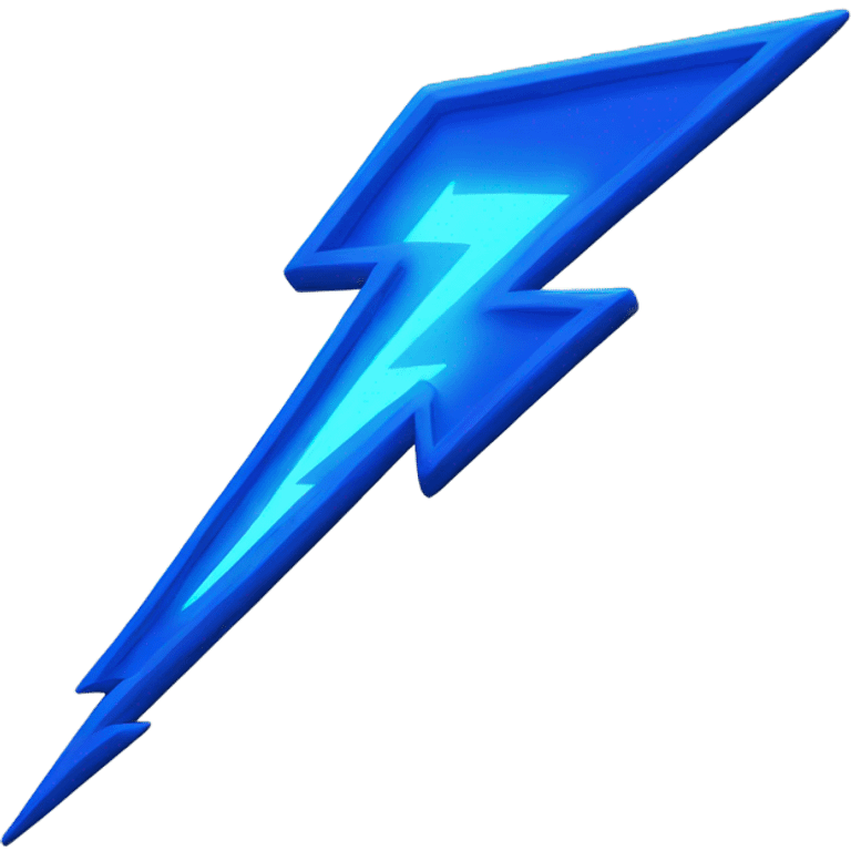 Blue lightning bolt emoji