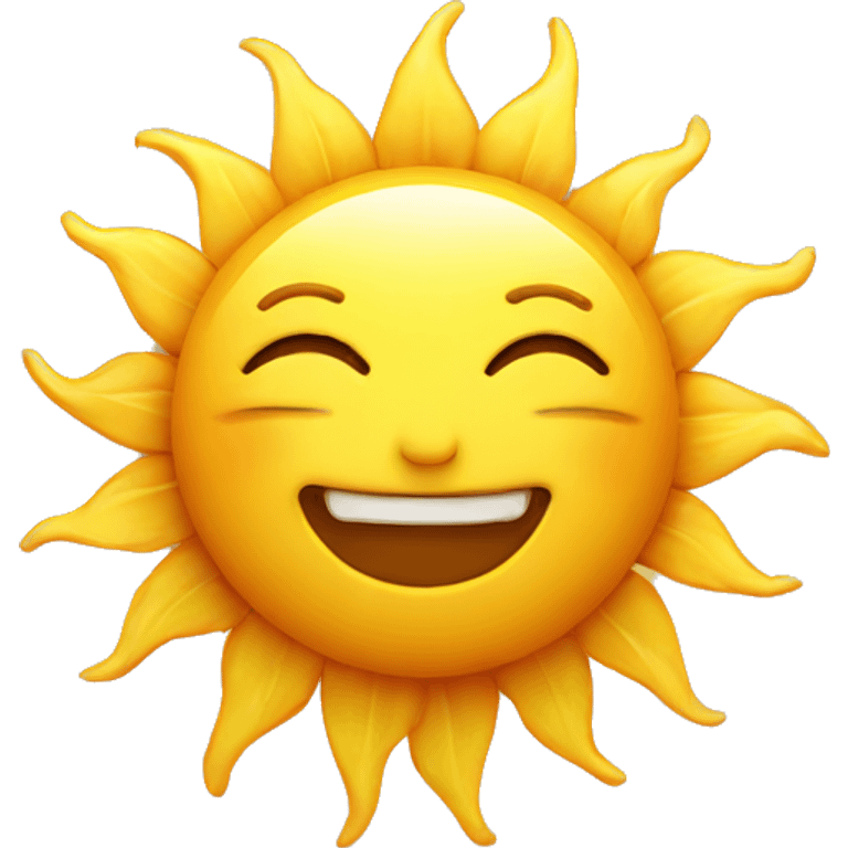 sun with a face emoji