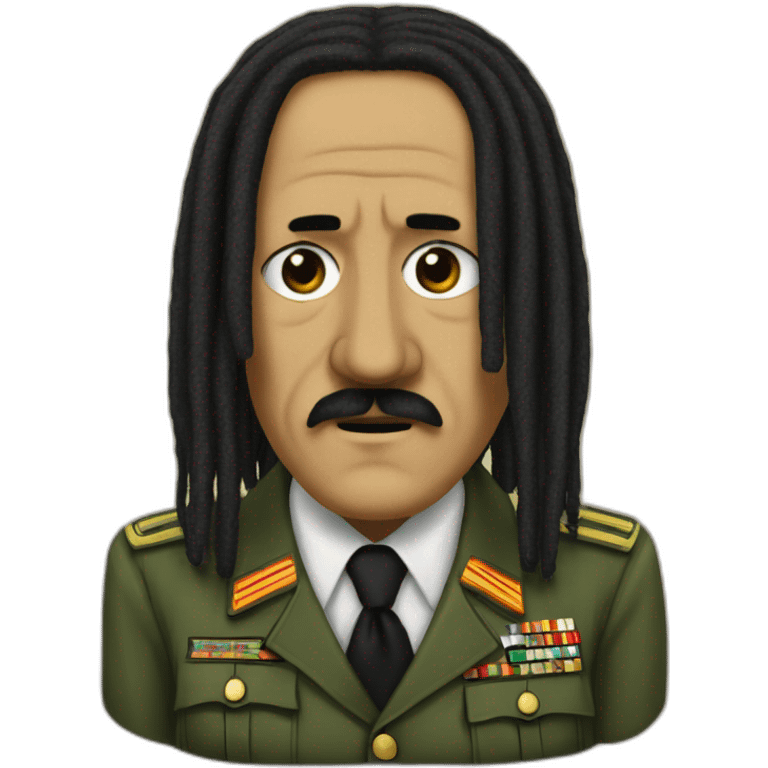 Adolf Hitler Bob Marley dreadlocks emoji