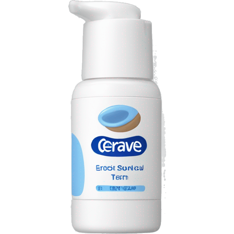 eye cream bottle with label cerave style  emoji