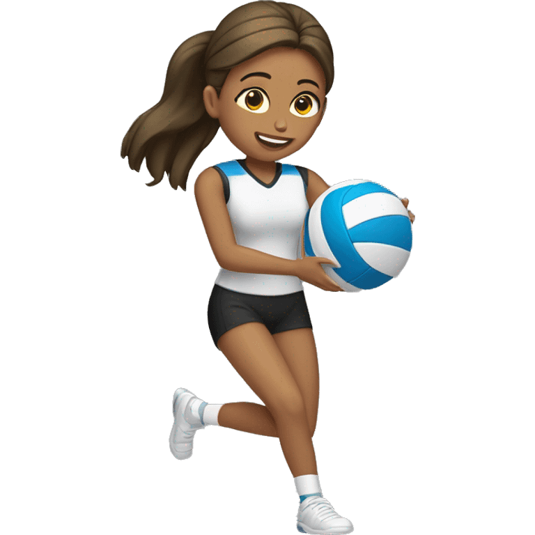 Girl playing volleyball #2 emoji