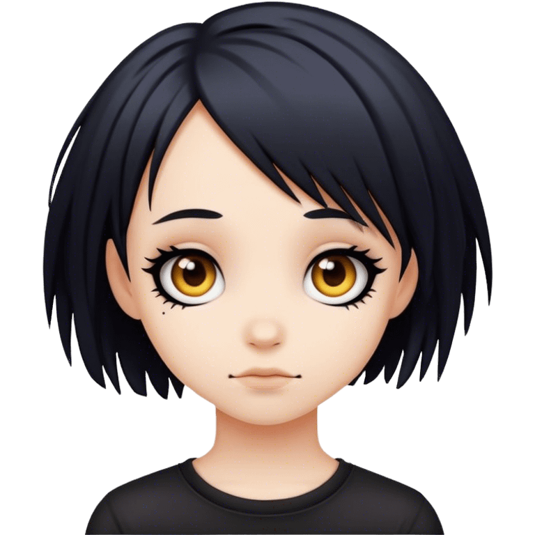 A cute emo girl  emoji