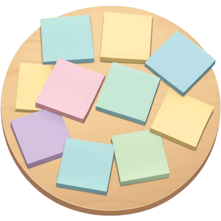 pastel sticky notes emoji