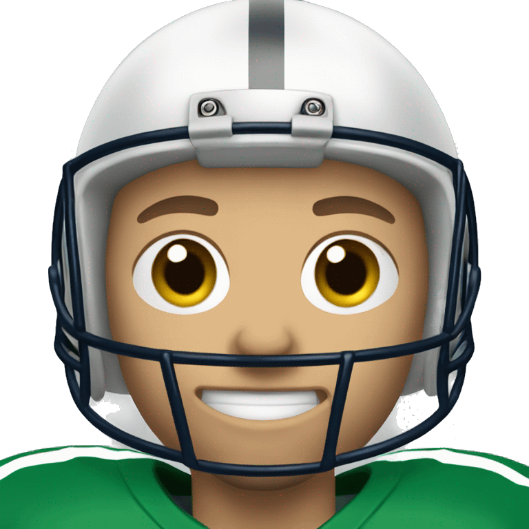 A caucasian football player emoji