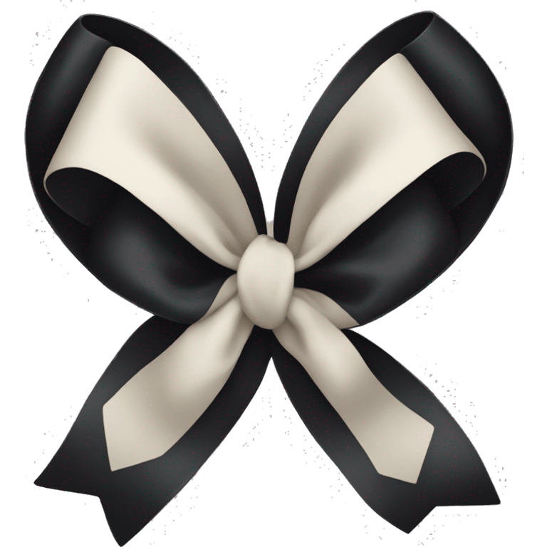 cute black bow emoji