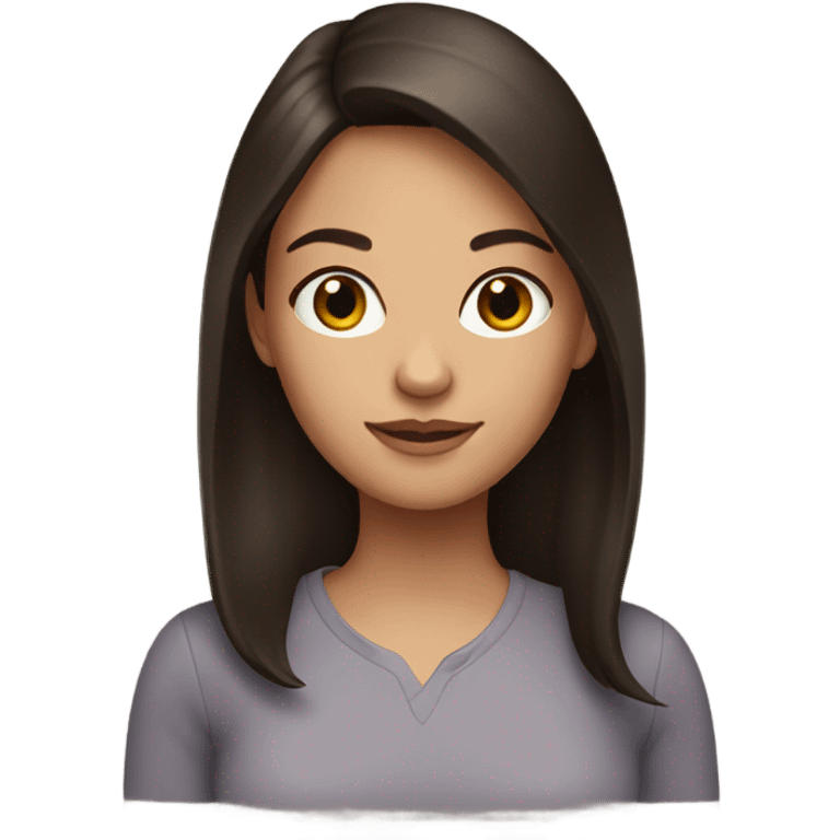 girl btunette emoji