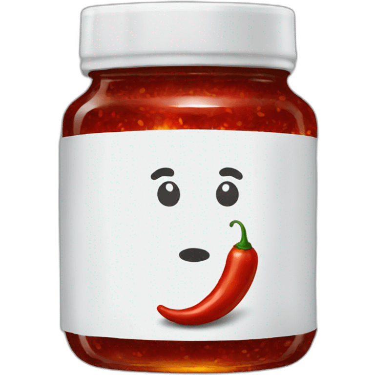 a jar of crispy chili oil emoji