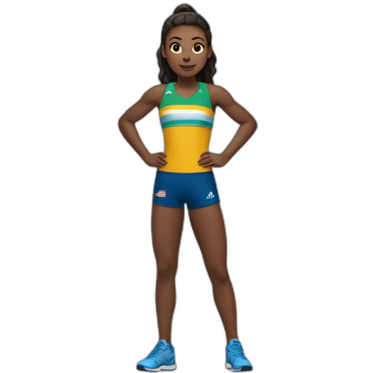 Athlétisme fille emoji