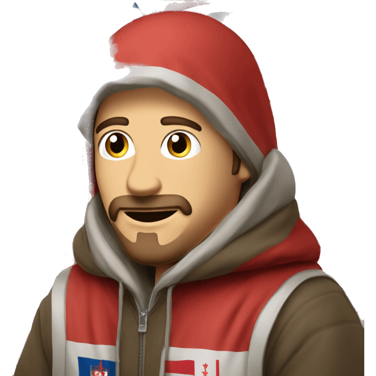 Guy with a czechia themed hodie emoji