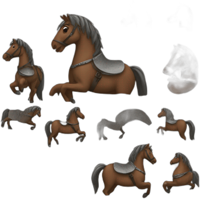 create me an medieval horse emojy emoji