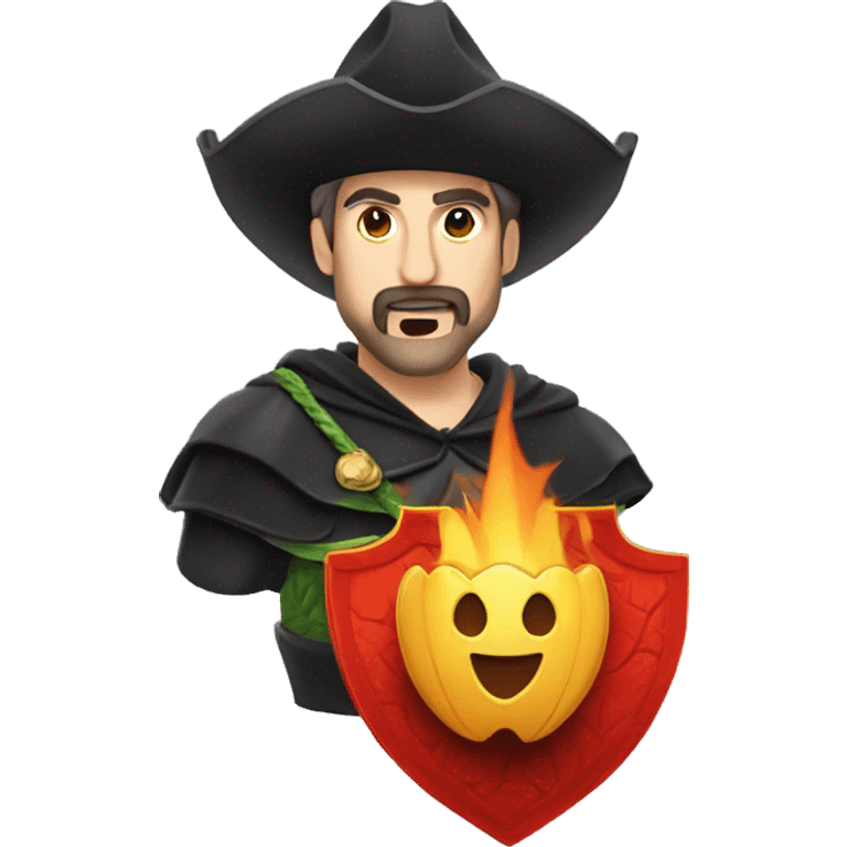 Drac de Sant Jordi fent esport emoji