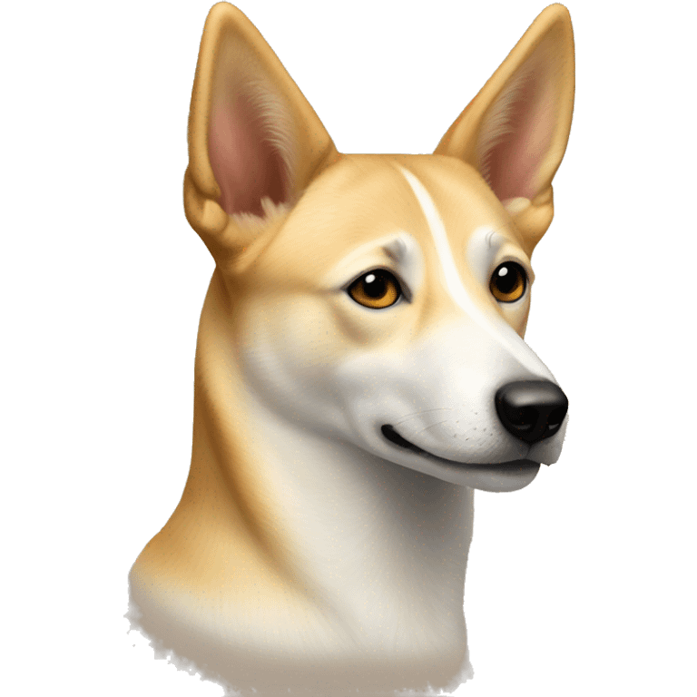 beige Canaan dog emoji