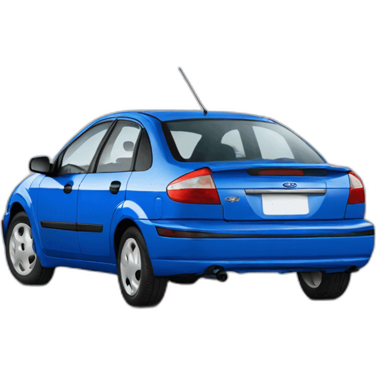 Ford focus sedan blue 1998 emoji