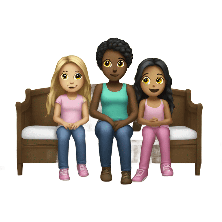 3 girls in a room emoji