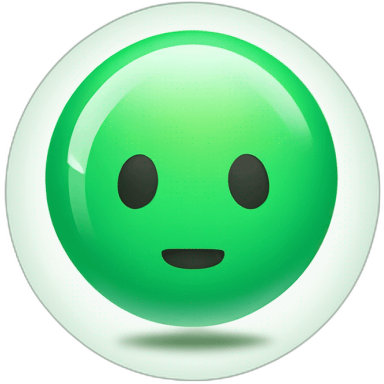 frutiger aero orb green emoji