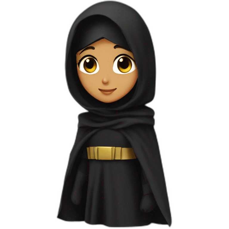 batman girl muslim niqab emoji