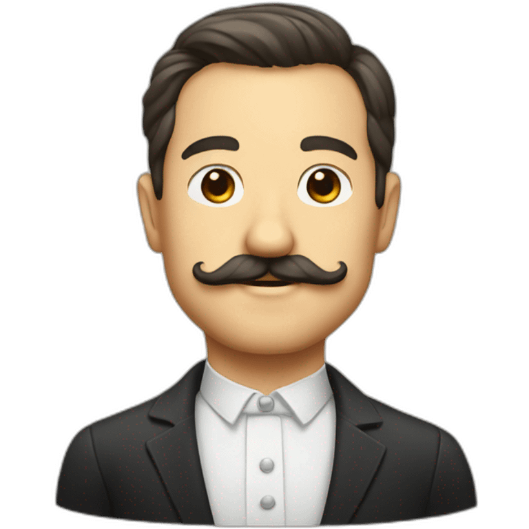 Homme petite moustache emoji