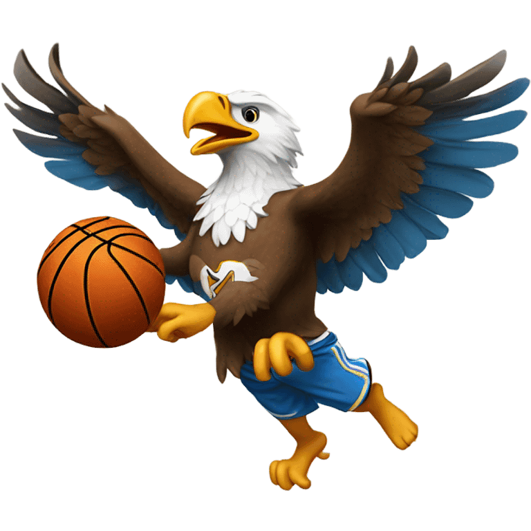 eagle mascot dunking emoji