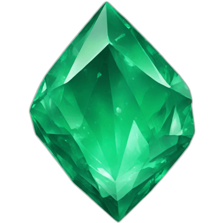 Green crystal emoji