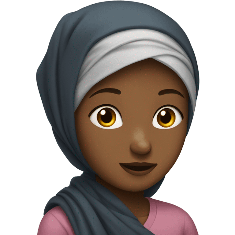 girl with headscarf emoji