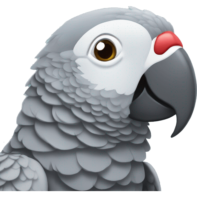 African grey parrot  emoji