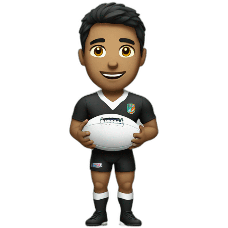 rugby player with ball in hand emoji