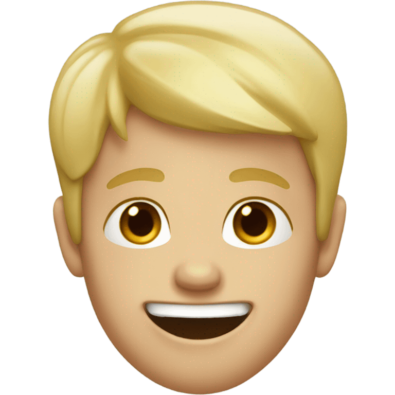 Blonde hair boy with one tooth emoji