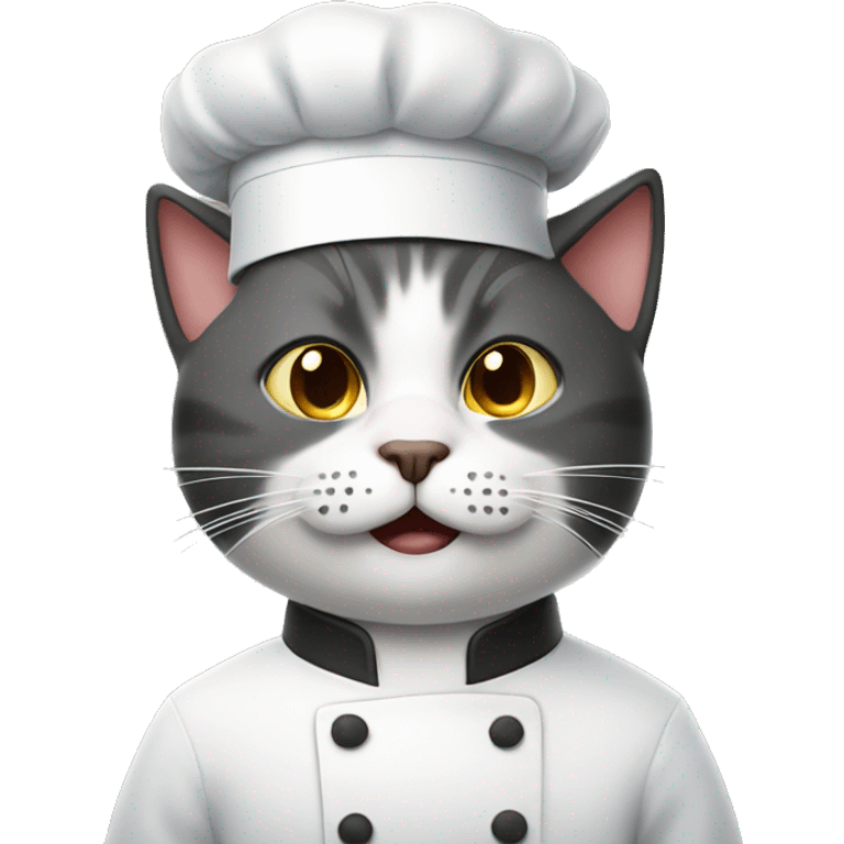 chef cat with a moustache emoji