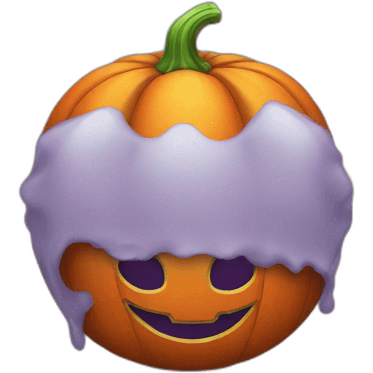 Cute halloween pumpkin emoji