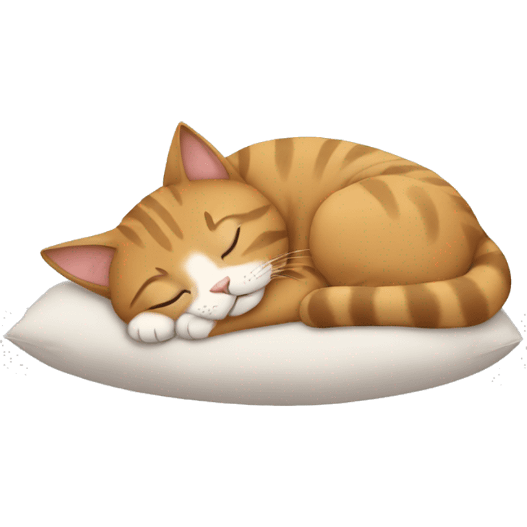 a sleeping cat emoji