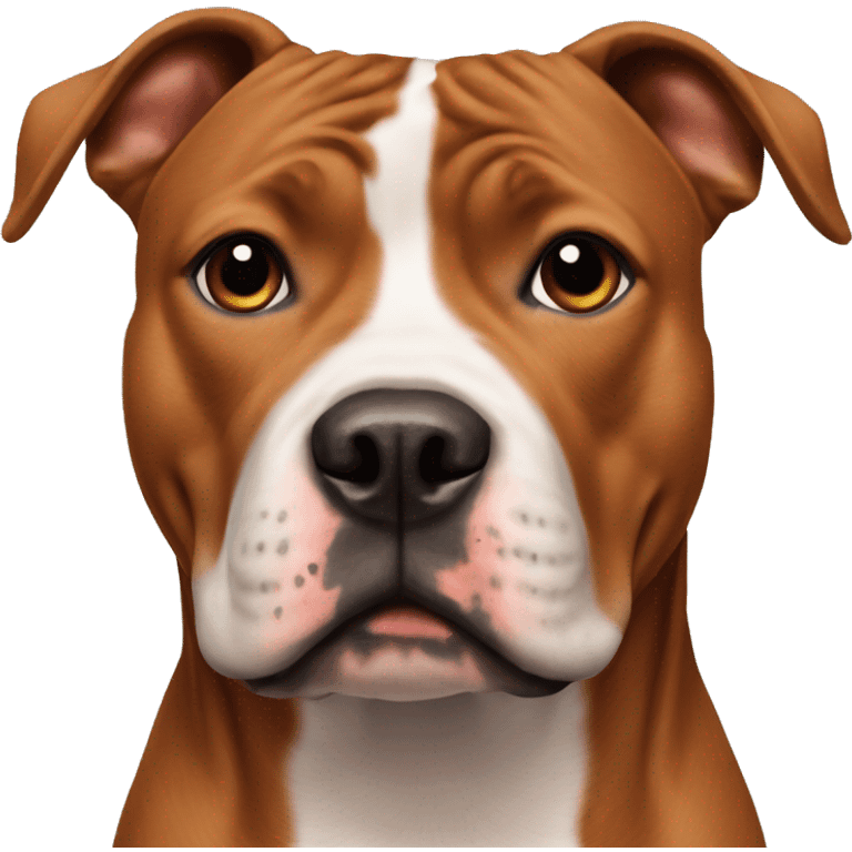 Red and black American Staffordshire Terrier emoji