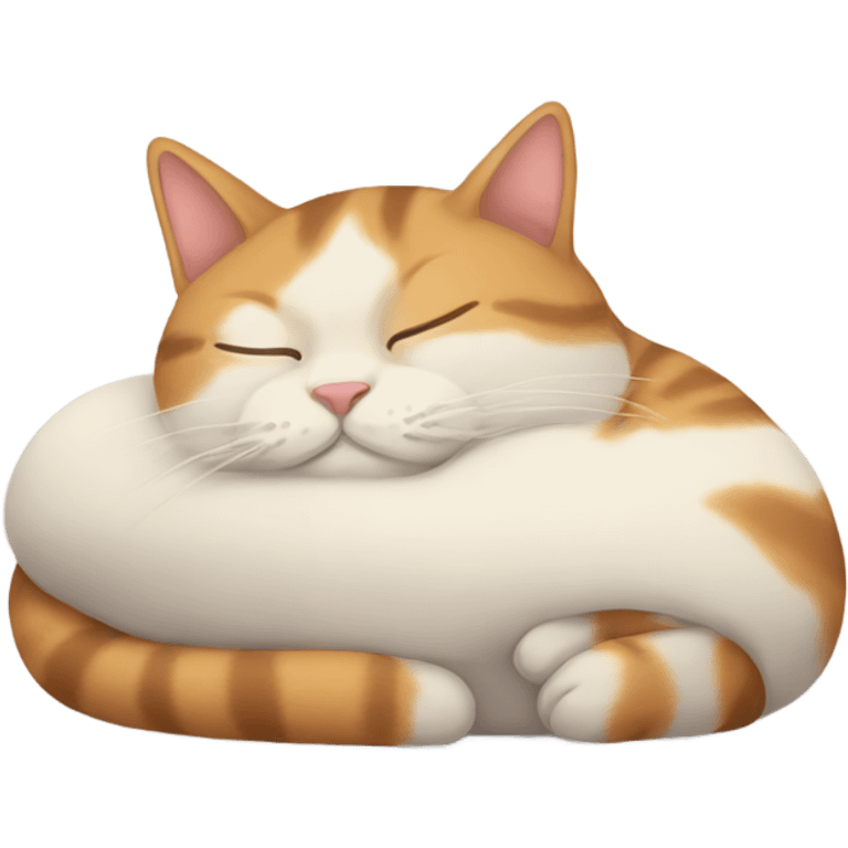 Cat sleeping emoji