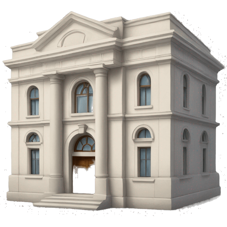 Building with architectural details emoji