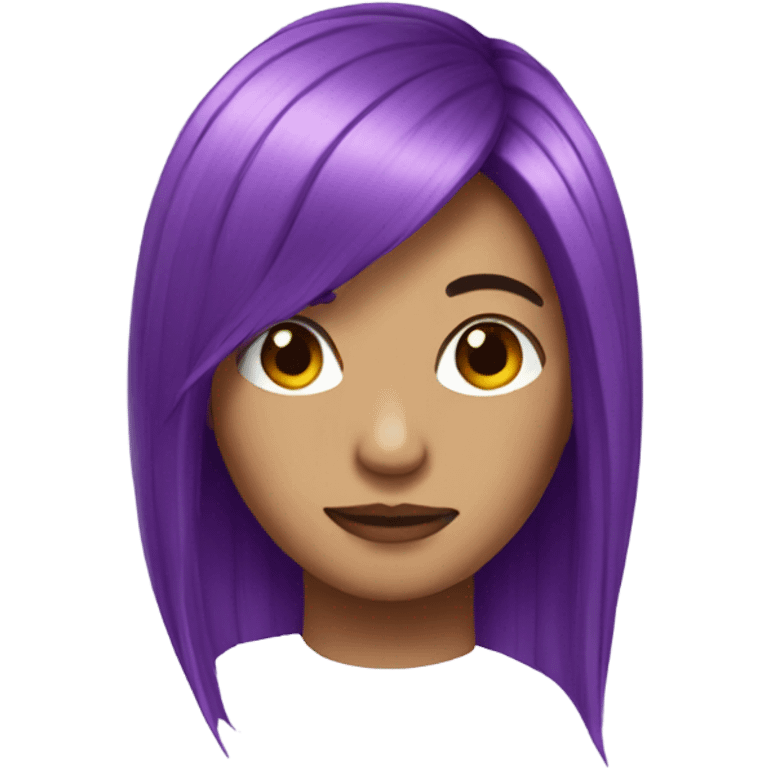 Purple hair  emoji