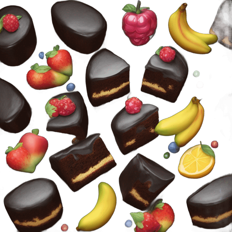 black cake emoji