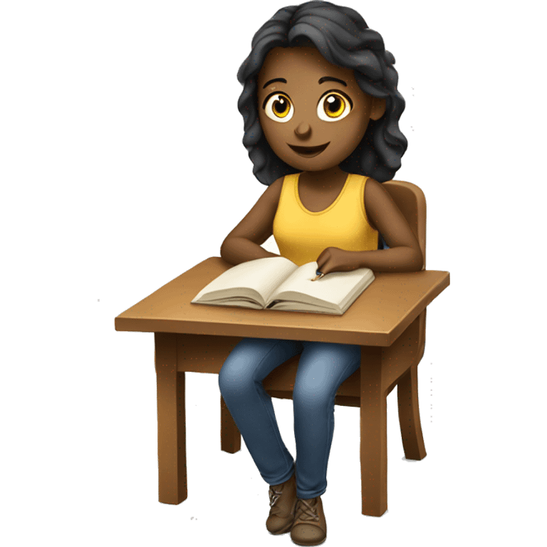 girl studying emoji