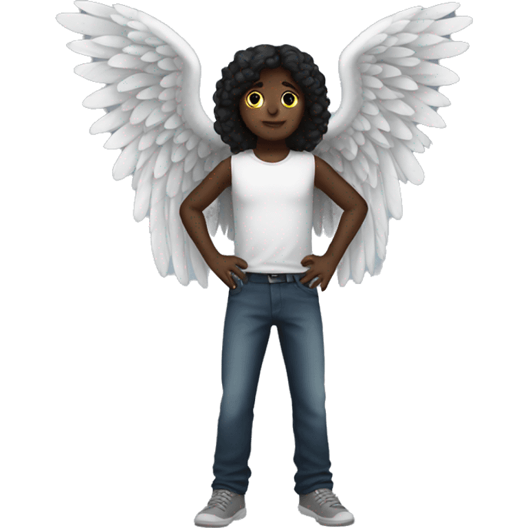 black angel wings emoji