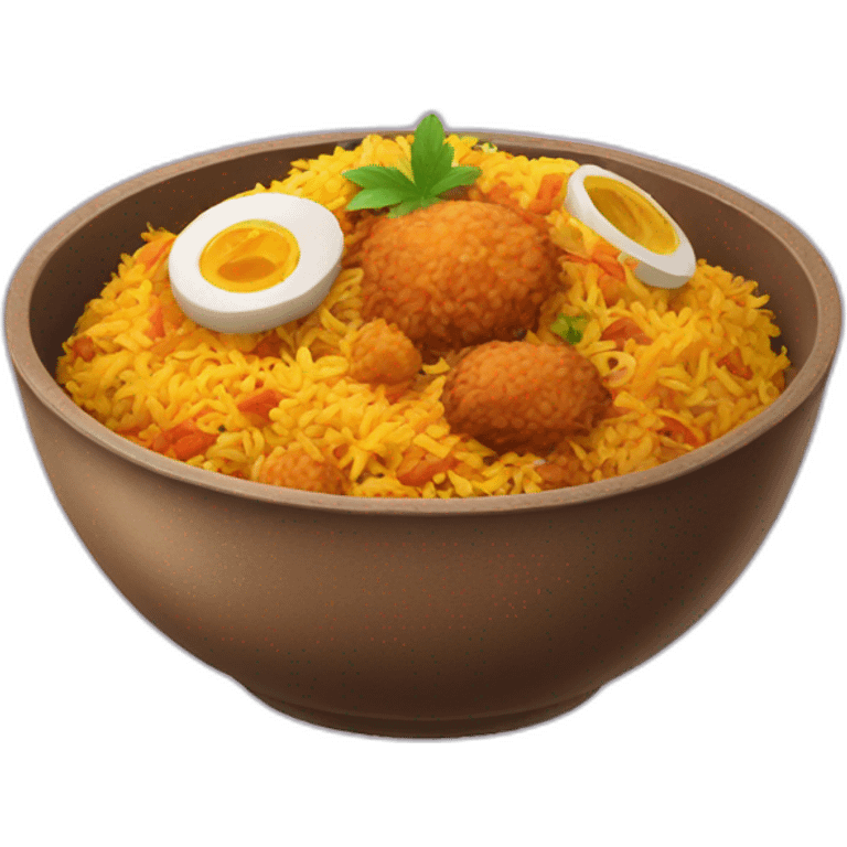 briyani in a bowl emoji