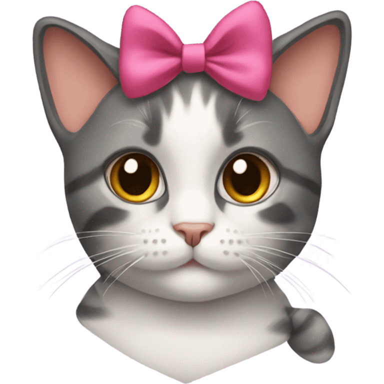 Cat with a bow emoji