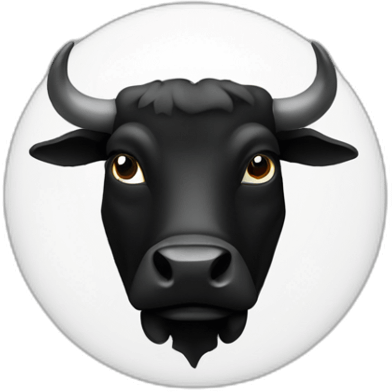 black bull as a logo emoji